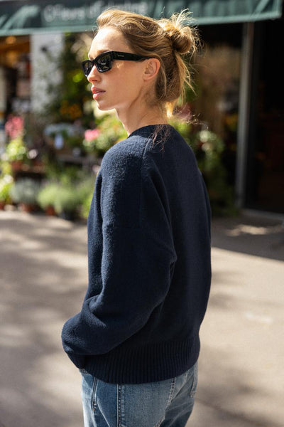 SOFT KNIT V-NECK SWEATER