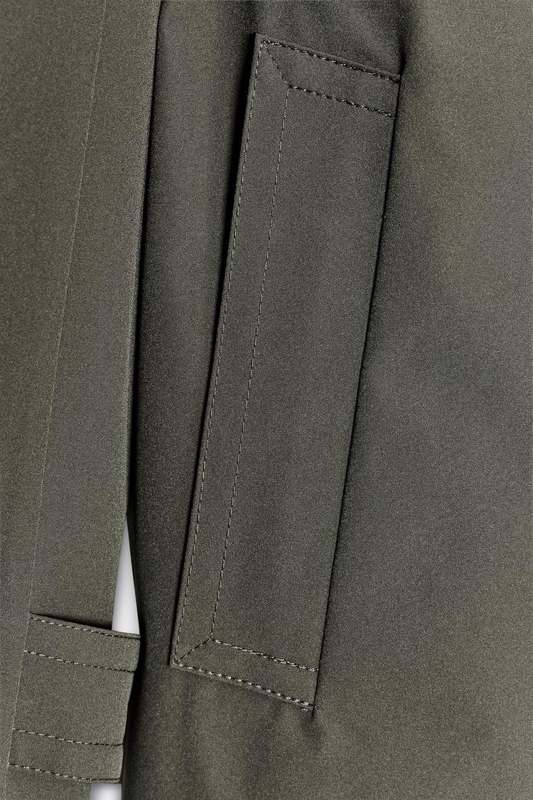 WATER REPELLENT WINDPROOF DOUBLE-BREASTED TRENCH COAT