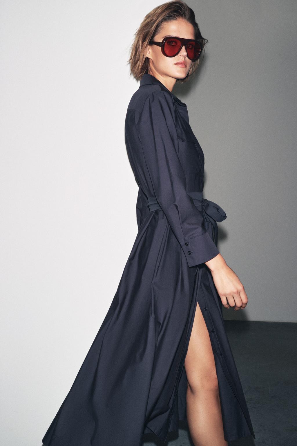 POPLIN SHIRT DRESS