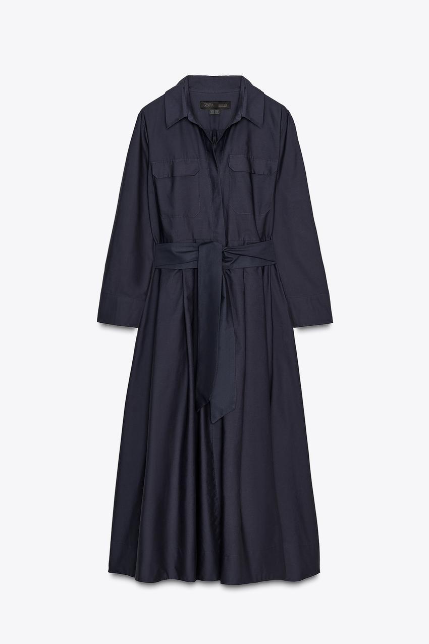 POPLIN SHIRT DRESS