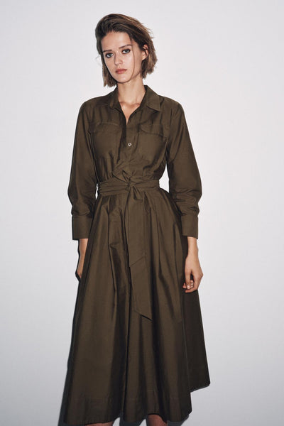 POPLIN SHIRT DRESS
