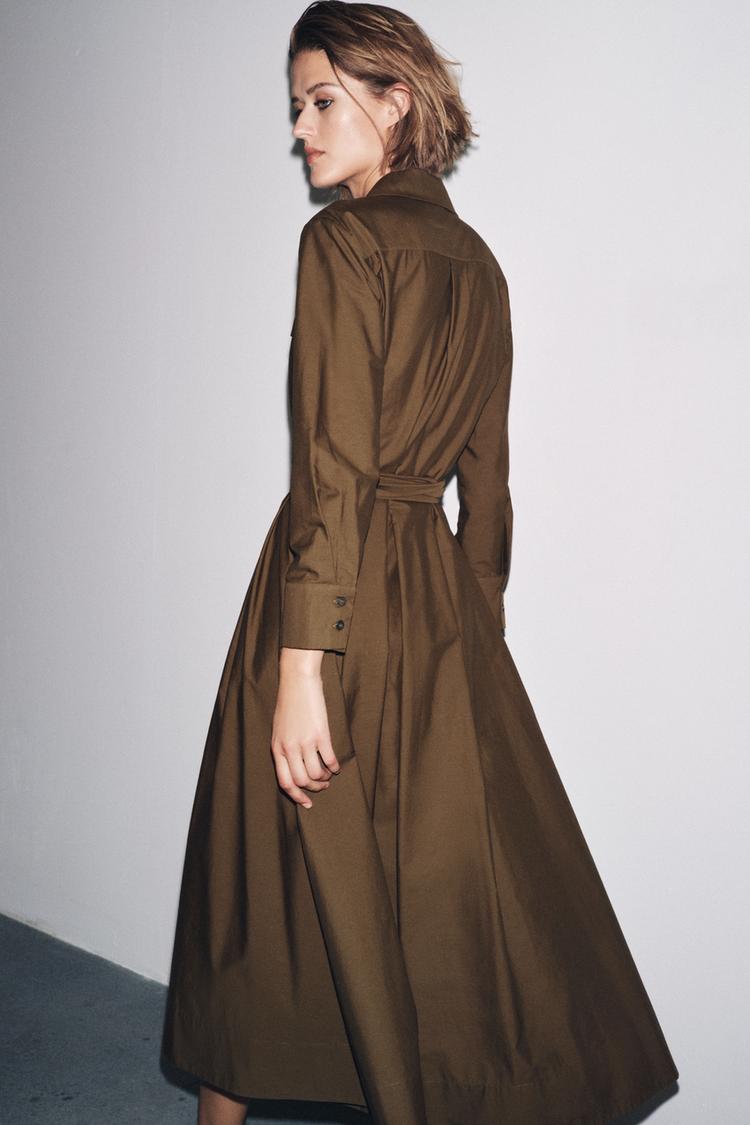 POPLIN SHIRT DRESS