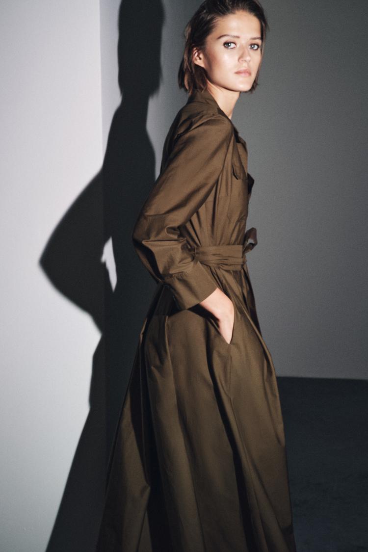 POPLIN SHIRT DRESS