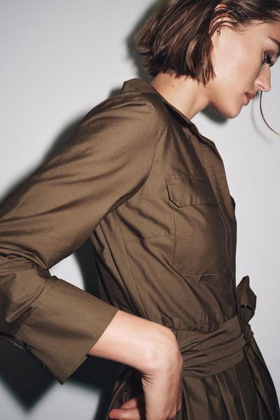 POPLIN SHIRT DRESS