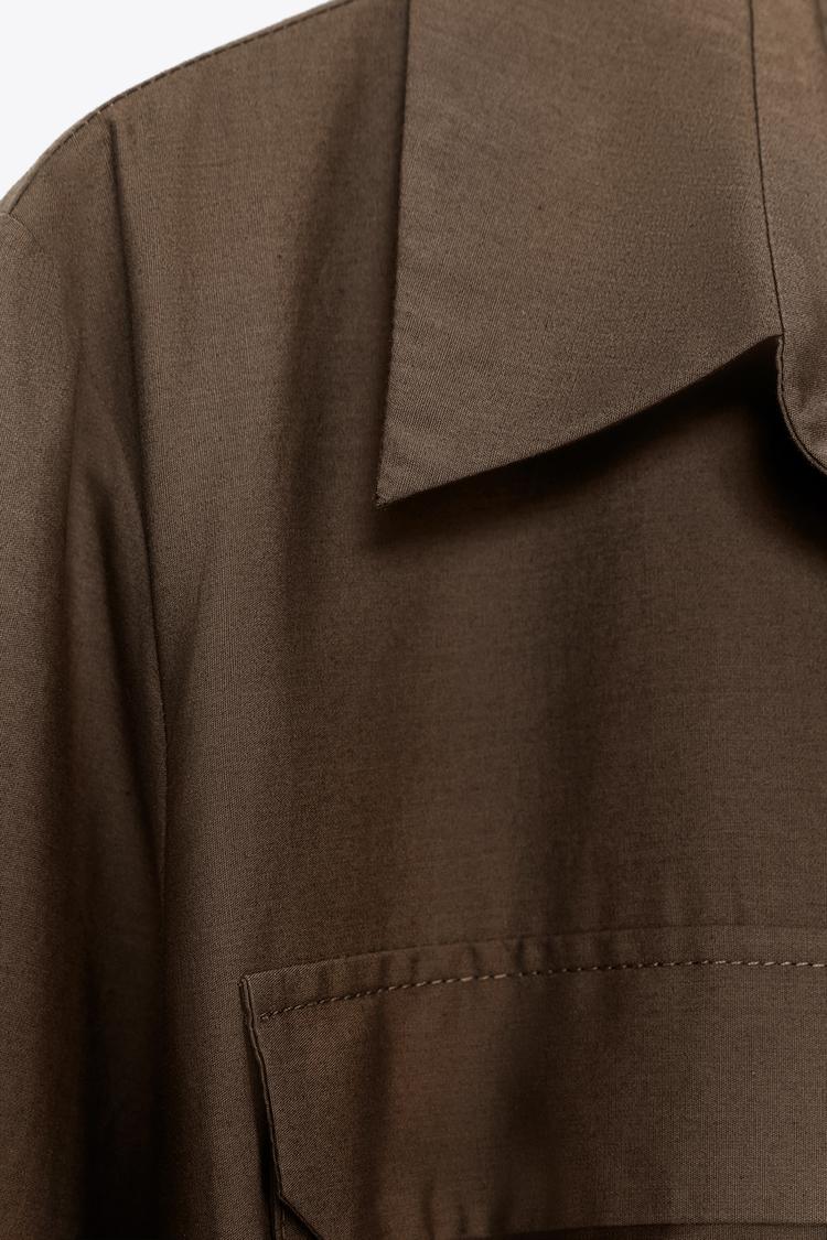 POPLIN SHIRT DRESS