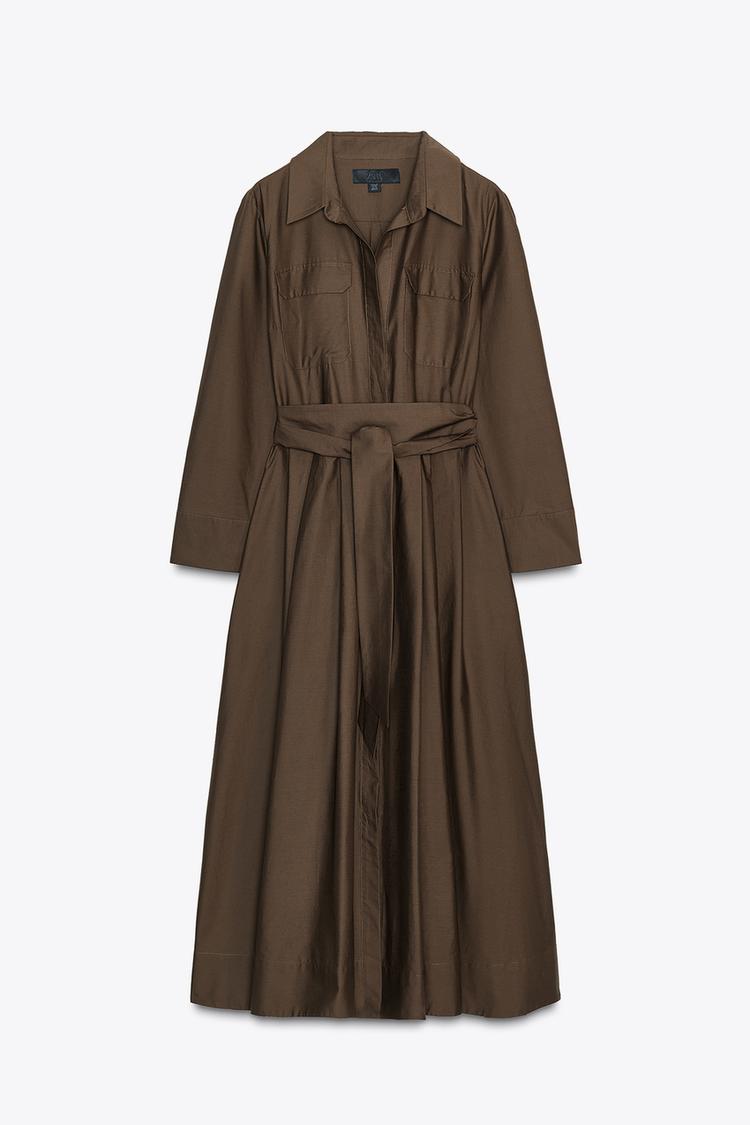 POPLIN SHIRT DRESS