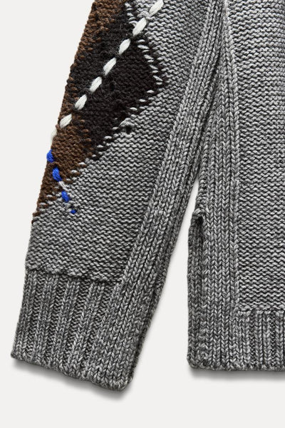 DIAMOND KNIT SWEATER