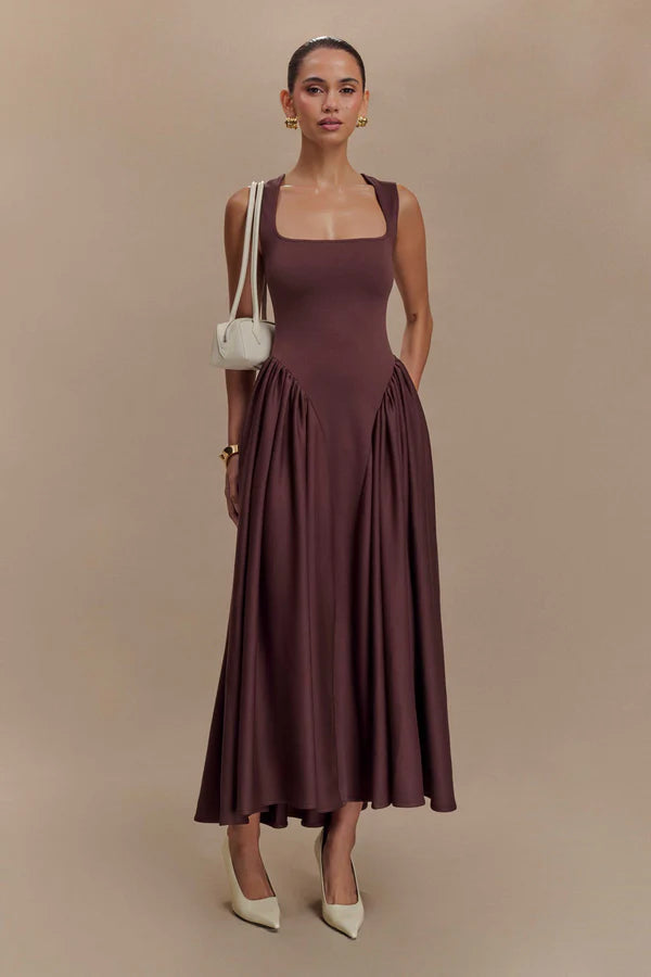 Sharon Scuba Jersey Midi Dress