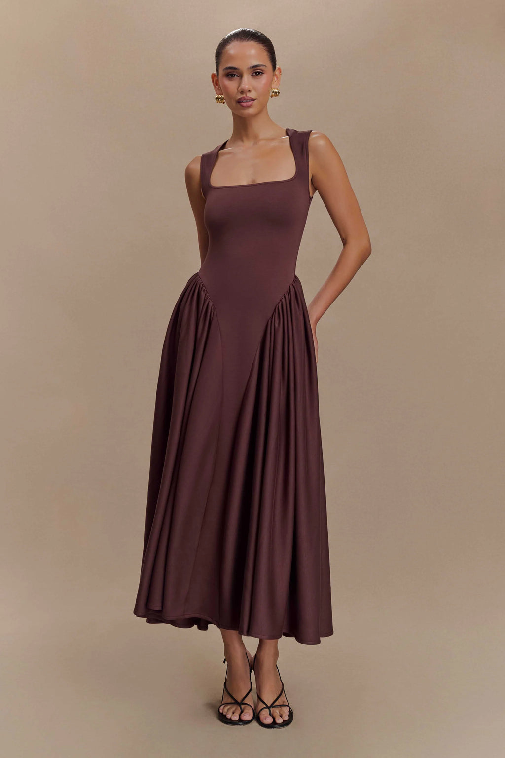 Sharon Scuba Jersey Midi Dress