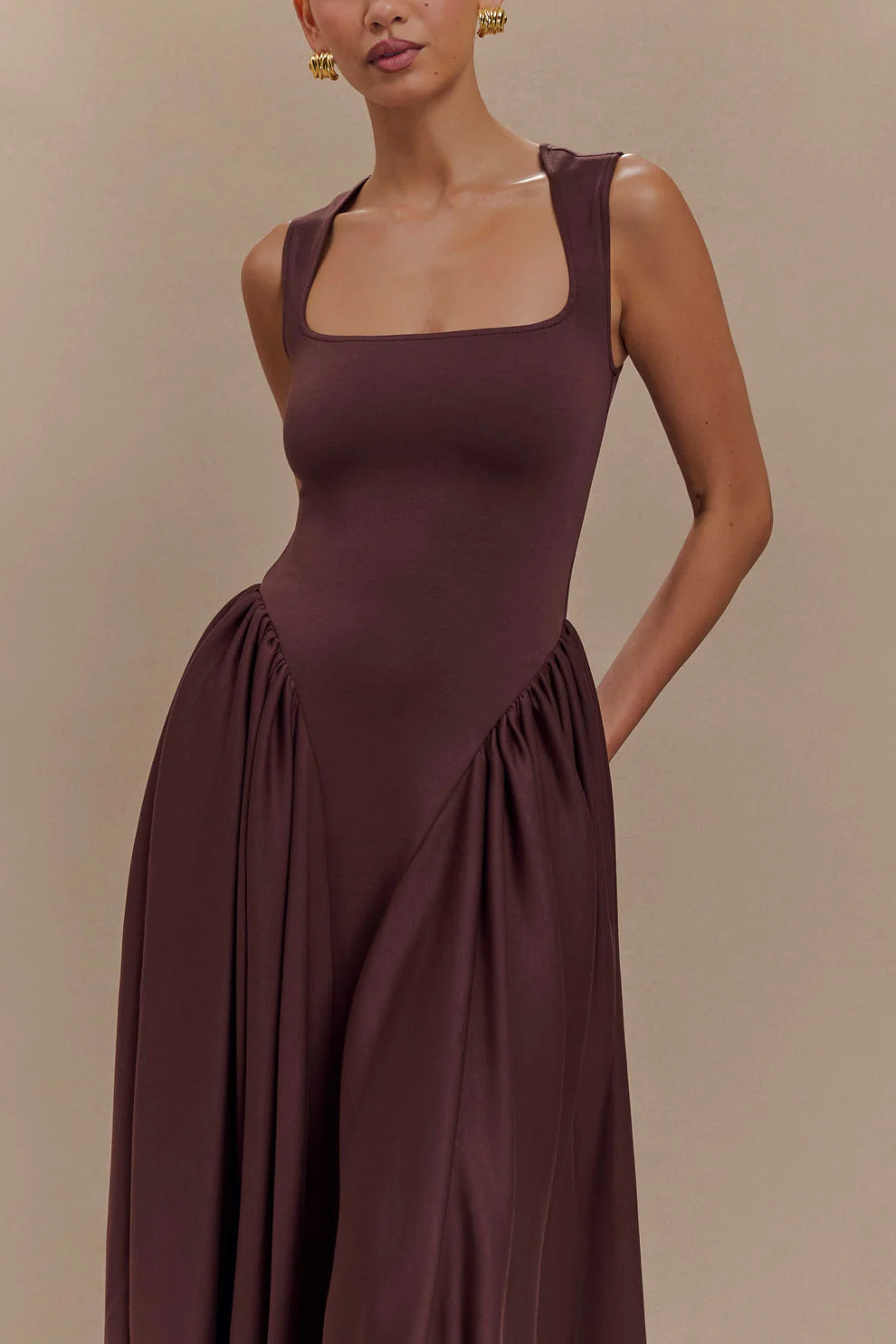 Sharon Scuba Jersey Midi Dress