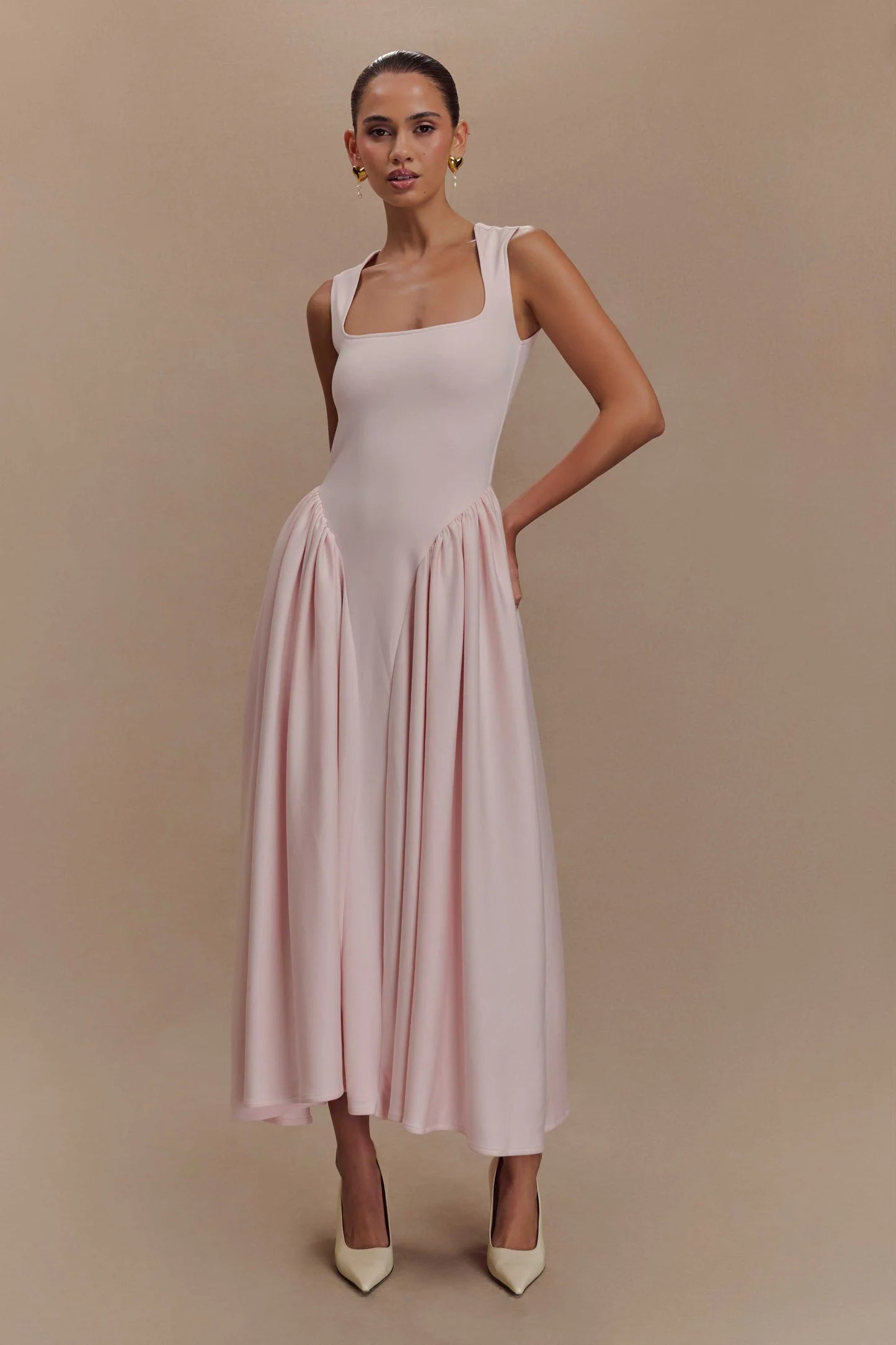Sharon Scuba Jersey Midi Dress
