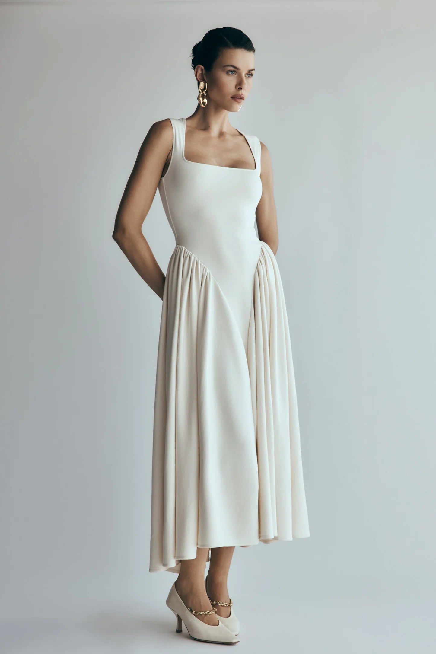 Sharon Scuba Jersey Midi Dress