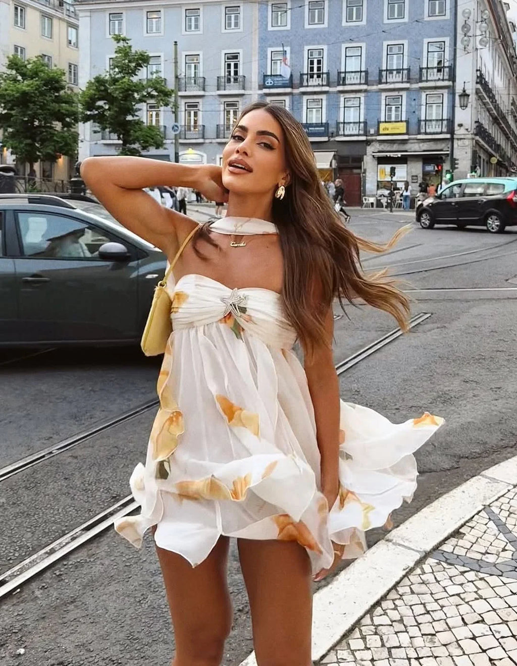 ARABELLA PRINTED MINI DRESS