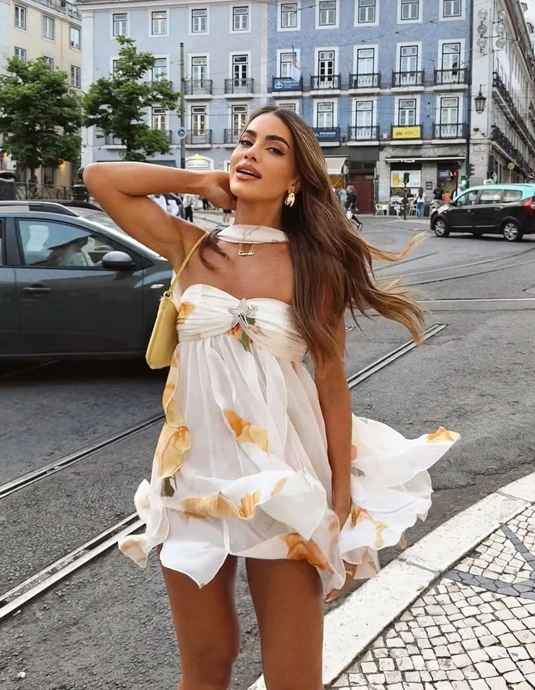 ARABELLA PRINTED MINI DRESS