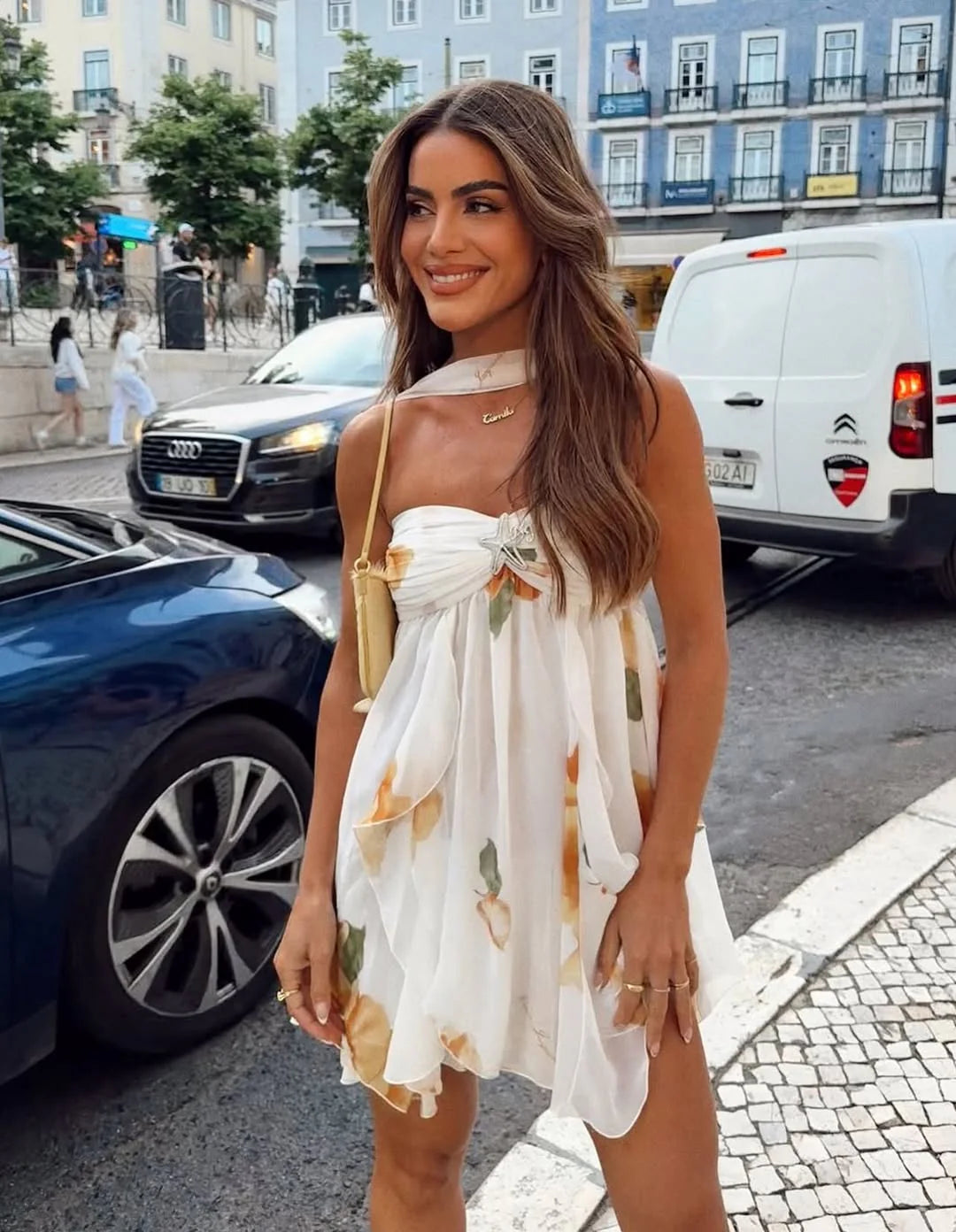 ARABELLA PRINTED MINI DRESS