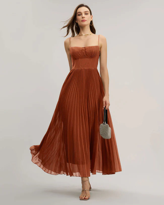 Sweetheart Neck Flowy Slip Maxi Dress
