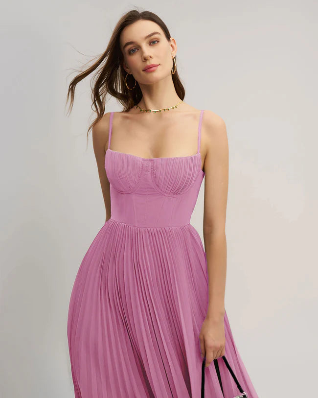 Sweetheart Neck Flowy Slip Maxi Dress