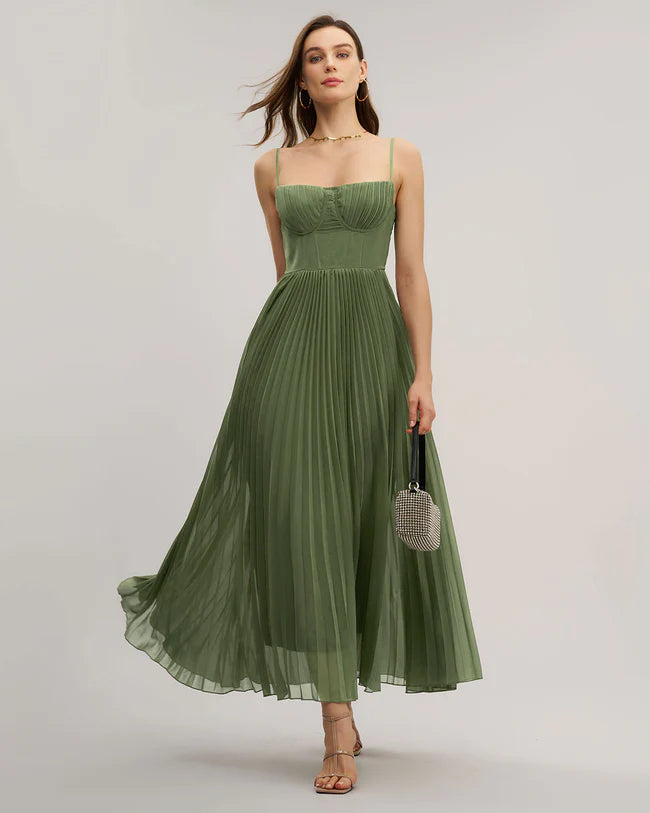 Sweetheart Neck Flowy Slip Maxi Dress