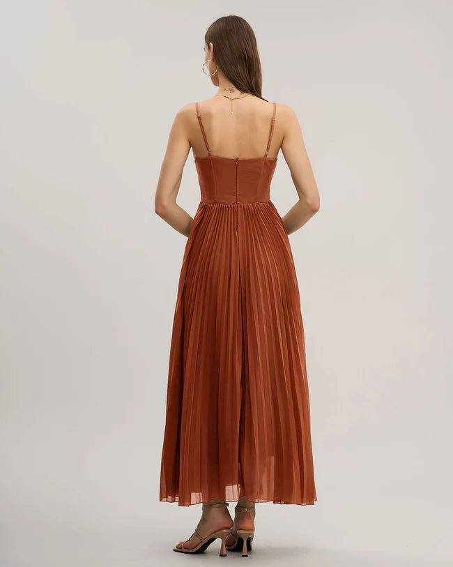 Sweetheart Neck Flowy Slip Maxi Dress