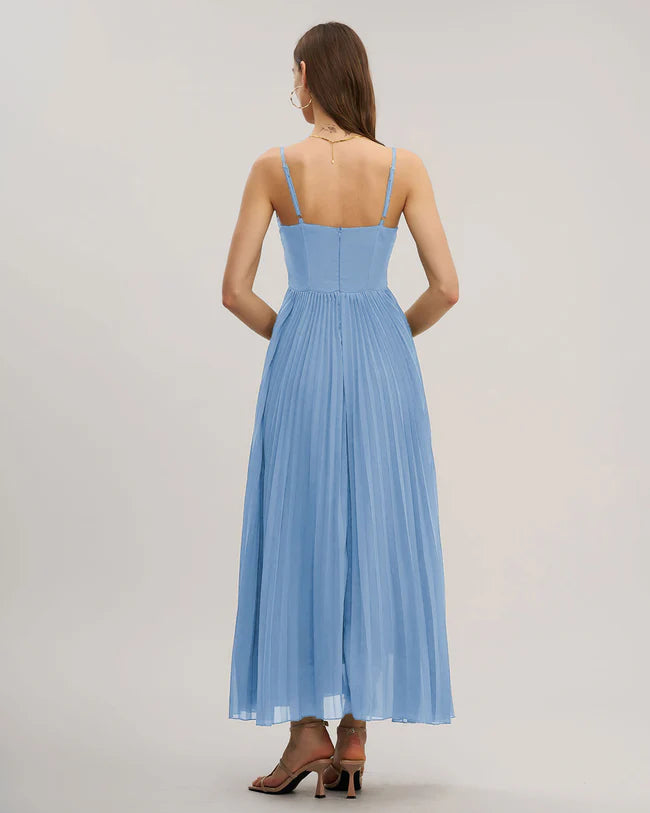 Sweetheart Neck Flowy Slip Maxi Dress