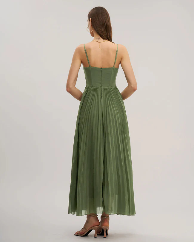 Sweetheart Neck Flowy Slip Maxi Dress